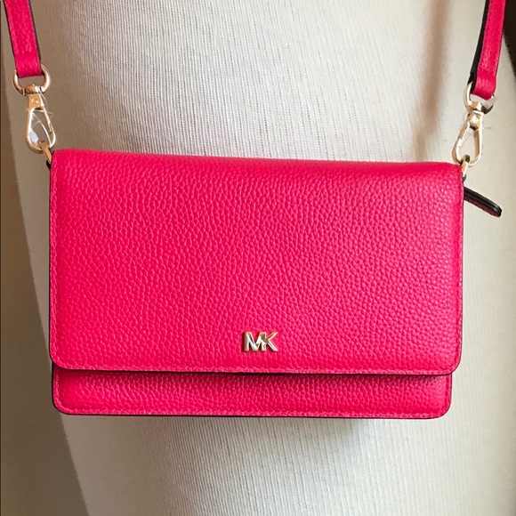 Michael Kors Handbags - Michael Kors Phone Crossbody Deep pink